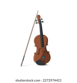 Vector violin illustration drawing. Instrument drawing for music designs.