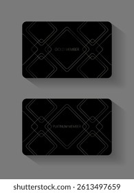 Vector VIP gold and Platinum member card, platinum and Black ,premium quality , premium invitation card poster	
