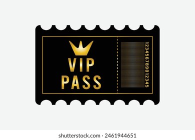 Vector VIP golden and platinum card. Luxury design for VIP member. golden ticket. Eps10.