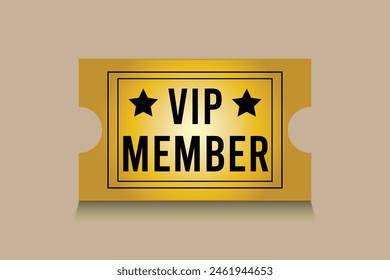 Vector VIP golden and platinum card. Luxury design for VIP member. golden ticket. Eps10.