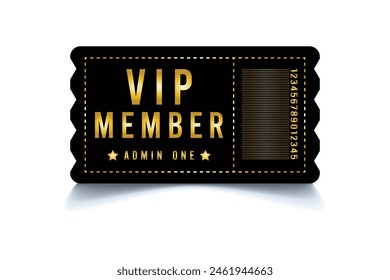 Vector VIP golden and platinum card. Luxury design for VIP member. golden ticket. Eps10.