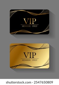 Vector VIP Platino tarjeta de miembro de platino y Negro, calidad premium, tarjeta de invitación premium cartel 