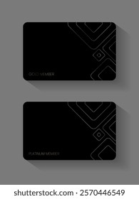 Vector VIP Platinum member card platinum and Black ,premium quality , premium invitation card poster .	
