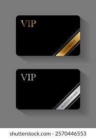 Vector VIP Platinum member card platinum and Black ,premium quality , premium invitation card poster .	
