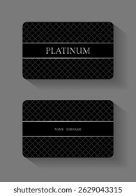 Vector VIP Platinum member card platinum and Black ,premium quality , premium invitation card poster	