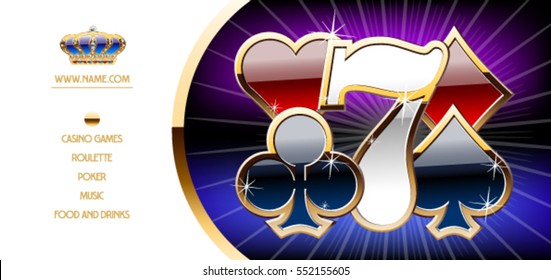 Vector vip ticket with colors and number for party in royal casino