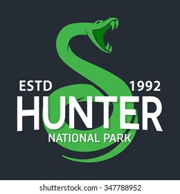 Vector viper logo design elements