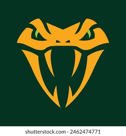 Vector viper snake head logo.