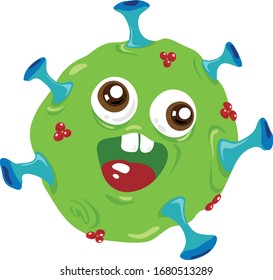 Vector of Virus concept of coronavirus COVID-19. Coronavirus disease a pandemic.