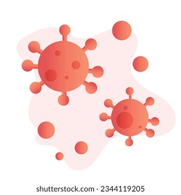 Vector virus concept illustration. vector illustration