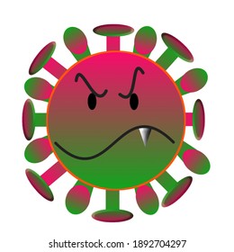Vektorvirus Corona auf Illustration