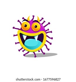 Vector of virus, Element for banner, flyer and home page design, Isolated of Virus Illustration.
