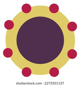 vector virus icon illustration with slightly different design