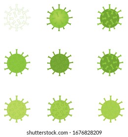 ilustración de virus vectorial ilustración concepto de infección abstracta