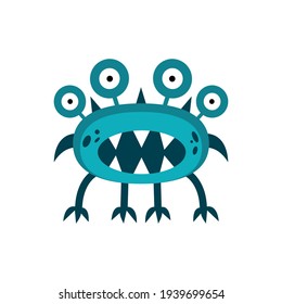 Vector virus isolated on white background, eps10.