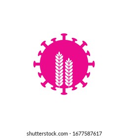 Plantilla de diseño de iconos de logotipo de virus vectores