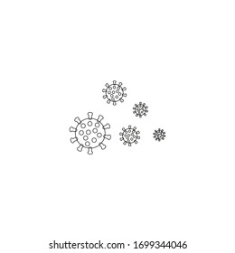 Vector Virus On White Background Stock Vector (Royalty Free) 1699344046 ...