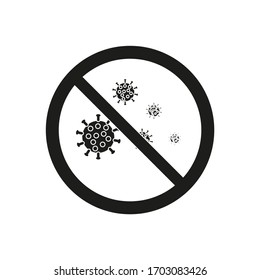 vector virus on white background