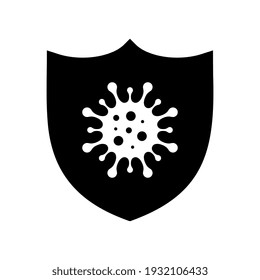 Vector Virus Protection or Shield Illustration