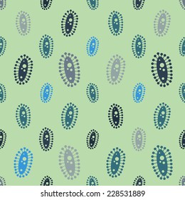 Vector  virus seamless pattern