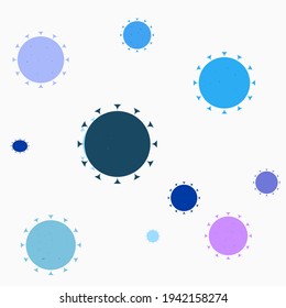 Vector virus texture background illustration
