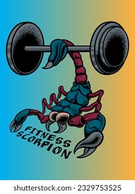vector vitness scorpion illustration design