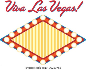 vector Viva Las Vegas sign! Customize with your own text