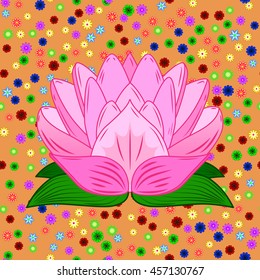 Vector vivid seamless abstract hand drawn pattern with plants.
