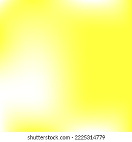 Vector Vivid Vibrant Lemon Bright Smooth Surface. Trendy Liquid Neon Watercolor Gradient Background. Color White Yellow Fashion Gradient Mesh. Multicolor Spotlight Light Smooth Blurry Background.