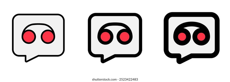 Vector voicemail, voice record icon. Perfect for app and web interfaces, infographics, presentations, marketing, etc.