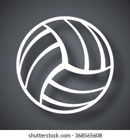 Vector volleyball ball icon