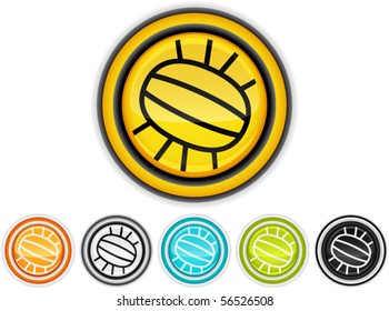 Vector Volleyball  icons