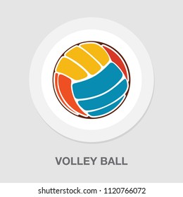 vector volleyball illustration isolated - play game. beach sport