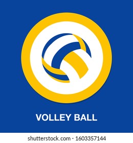 Vector Volleyball Illustration Isolated - Play Game. Beach Sport