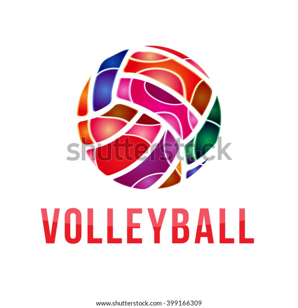 Vector Volleyball Logo Stock Vector Stock Vector (Royalty Free) 399166309
