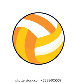 vector volleyball sports ball on white background
