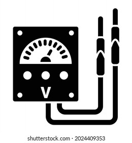 Vector Voltmeter-Bildsymboldesign
