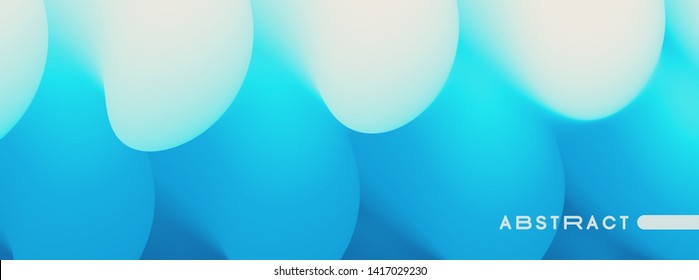 Vector volume background with color gradients. 3d abstract illustration. Template for cover, card, flyer or presentation. 