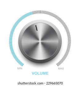 Vector Volume Control On A White Background