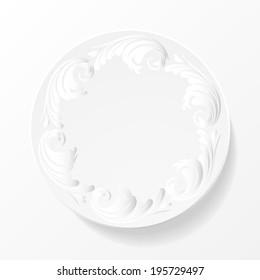 vector of volume design element with shadow  for invitation card or other your ideas