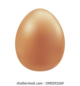 Vector volume Easter egg. Symbol of the Easter holiday