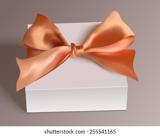 Vector volume green bow for design
