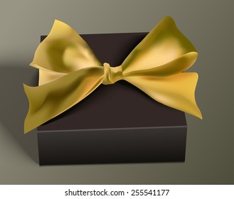 Vector volume green bow for design