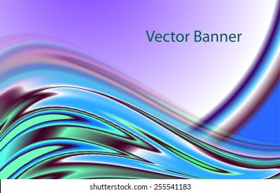 Vector volume green bow for design