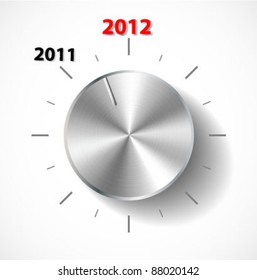 Vector volume knob new year