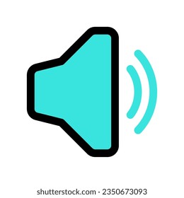 Volumen vectorial, altavoz, icono megáfono. Fondo blanco y negro. Perfecto para aplicaciones e interfaces web, infografías, presentaciones, marketing, etc.