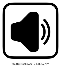 Vector volume, speaker, megaphone icon. Perfect for app and web interfaces, infographics, presentations, marketing, etc.