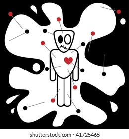 vector of voodoo on white background