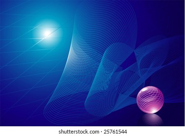 Vector vortex background #134. Deep.