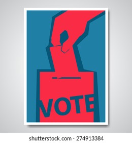 Vector Vote Election Cover Design